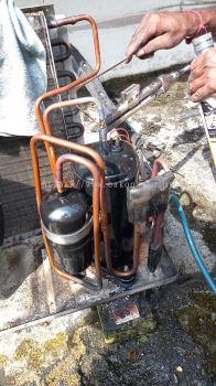 Chemical cleaning outdoor unit