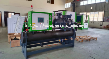 water -cooled screw chiller inatallation
