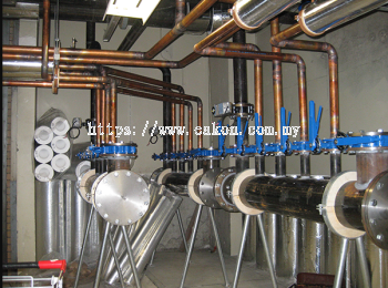 chiller header pipe  network installation