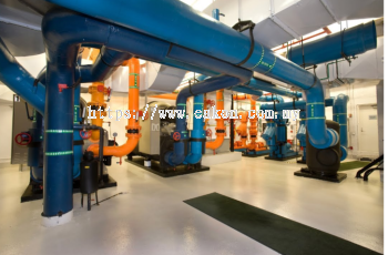 Turnkey water-cooled chiller installation