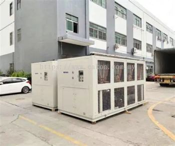 Heavy-duty industrial chiller installation