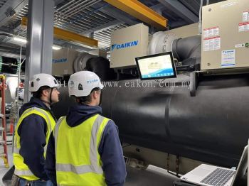 Chiller plant room testing and commissioning