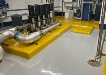 Epoxy flooring for chiller plant rooms