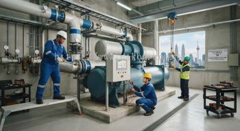 Certified centrifugal chiller installer Malaysia
