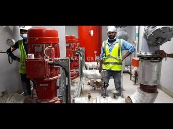 Condenser water pipe chemical flushing and treatment