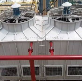 Multi-cell cooling tower assembly