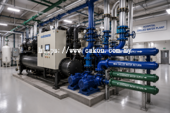 Hospital turnkey chilled water system setup