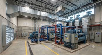 Centralized chiller plant ventilation design
