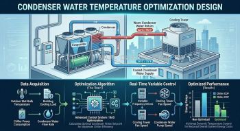 Condenser water temperature optimization design