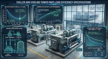 Chiller and cooling tower part-load efficiency specs