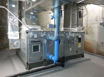 Chilled water AHU (Air Handling Unit) clean air setup