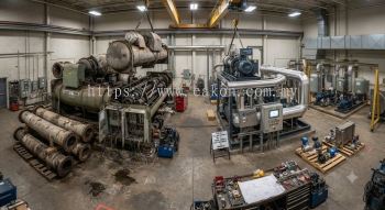 Knock-down chiller dismantling and custom rebuild