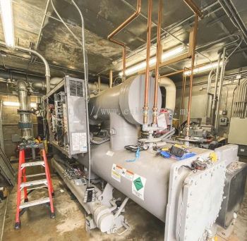Chilled water pipework system retrofit