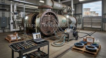 Chiller condenser tube cleaning and refurbishment