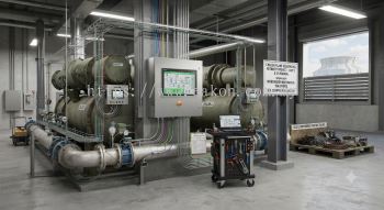 Chiller plant sequencing retrofit setup