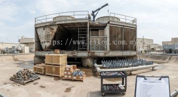 Cooling tower media and nozzle retrofit