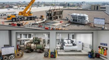 Commercial air-cooled chiller changeout