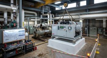 Magnetic bearing chiller replacement upgrade