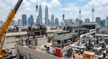 Hospital water-cooled chiller retrofit Kuala Lumpur