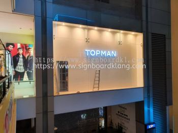TOPMAN 3D BOX UP CHANNEL LED FRONTLIT LETTERING SIGNAGE KL