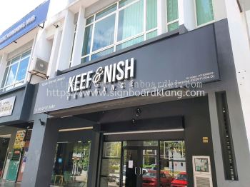 RETAIL OUTDOOR 3D STAINLESS STEEL BOX UP LETTERING SIGNBOARD AT KUALA LUMPUR (KL) | PUNCAK ALAM | KLIA