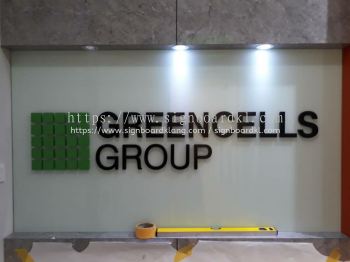 Greencells Group Acrylic 3D box Up Lettering Signage at Petaling Jaya (PJ)