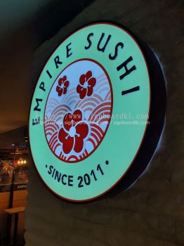 Empire Sushi 3D LED Signage at Subang