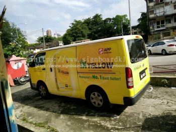 IK YELLOW - Van Sticker at Kuala Lumpur