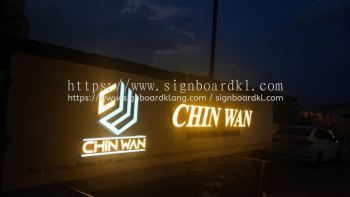 CHIN WAN - 3D Box Up LED Frontlit Lettering Logo Signage at Klang