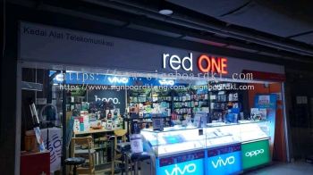 redONE - 3D LED Box Up Frontlit Lettering Logo at Puchong