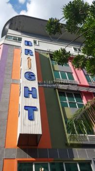 BRIGHT HOTEL - EG Base Signage with LED Neon