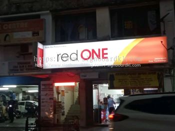 redONE - Outdoor Lightbox Signage at Rawang