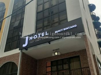 J Hotel 3D Box Up LED Frontlit Lettering Logo Signage at Bukit Bintang Kuala Lumpur