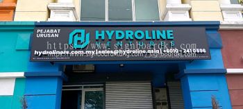 Outdoor 3D Box Up LED Frontlit Lettering Signboard at Port Klang