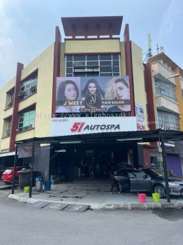 CAR WASH SHOP GIANT BILLBOARD INSTALLATION SERVICE AT TAMAN BAYU TINGGI, KLANG