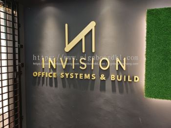 OFFICE RECEPTION AREA PVC BOARD 3D LETTERING SIGNBOARD SUPPLIER AT TAMAN KINRARA | BANDAR PUCHONG JAYA | BANDAR KINRARA