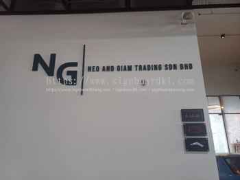 OFFICE 3D PVC BOX UP WALL DECOR SIGNAGE INSTALLED AT PETELING JAYA (PJ) | BANTING | TELOK PANGLIMA GARANG | HULU LANGAT | KUALA LANGAT