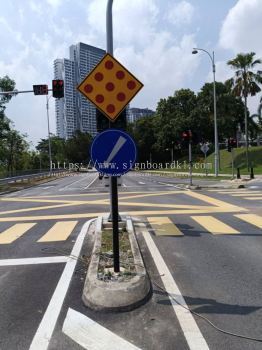 OBSTACLES AHEAD ROAD SIGNAGE MANUFACTURER AT SERDANG | KLANG | JOHAN SETIA | KAPAR | KOTA KEMUNING | BUKIT KEMUNING | MERU