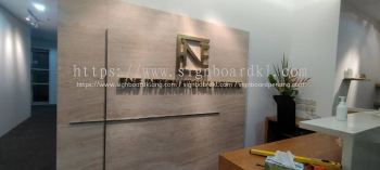 OFFICE 3D STAINLESS STEEL GOLD WALL DECOR SIGN SUPPLIER AT BANGI | SENAWANG | MELAKA