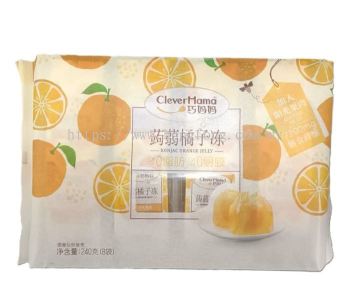 CLEVER MAMA 8'S 240G KONJAC JELLY GIFT PACK-ORANGE巧妈妈 劅劵橘子冻(18*240G)