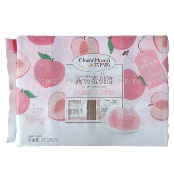 CLEVER MAMA 8'S 240G KONJAC JELLY GIFT PACK-PEACH巧妈妈 劅劵蜜桃冻(18*240G)