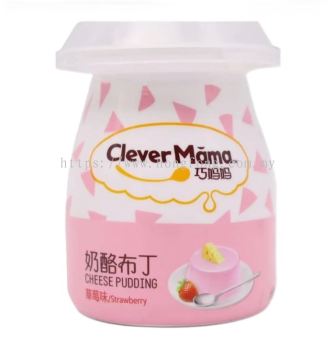 CLEVER MAMA 6'S 118G PUDDING M/PACK CUP-STRAWBERRY巧妈妈 草莓芝士 布丁(6*118G)