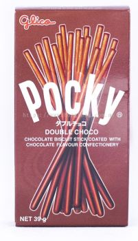 POCKY DOUBLE CHOCOLATE(10X39G)