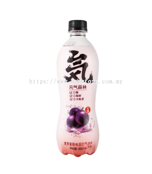 GENKI FOREST SODA-BLACK GRAPE元气森林 夏黑葡萄(15*480ML)