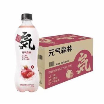 GENKI FOREST SODA-POMEGRANATE元气森林 红石榴(15*480ML)