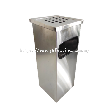 YKF 003/A Square Ashtray Top Stainless Steel Bin 