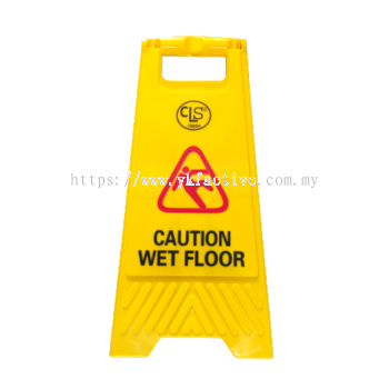 YKF Yellow Caution Wet Floor Sign Board Stand