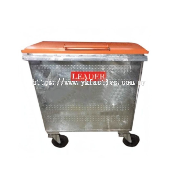 4 Wheels Hot Dipped Galvanised Mobile Bin