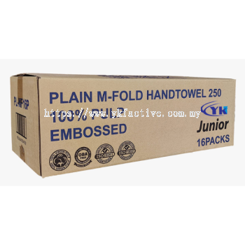 YKF Plain M-Fold Hand Towel 100% Pulp (Junior)