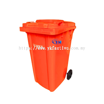 Leader 240L Mobile Garbage Bin (Orange)